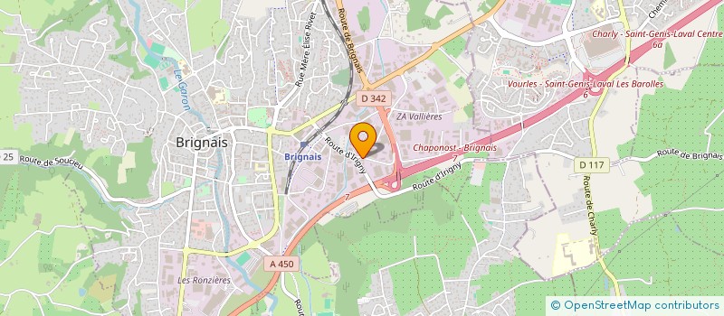 localisation de l'entreprise HOLDING QUO BATIS à BRIGNAIS