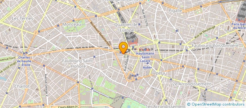 localisation de l'entreprise HOLDING R.J.  PARIS