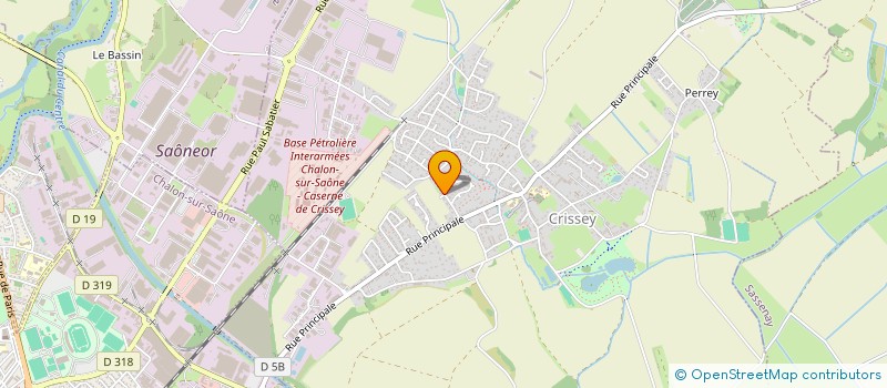 localisation de l'entreprise HOLDING R.S.B. à CRISSEY