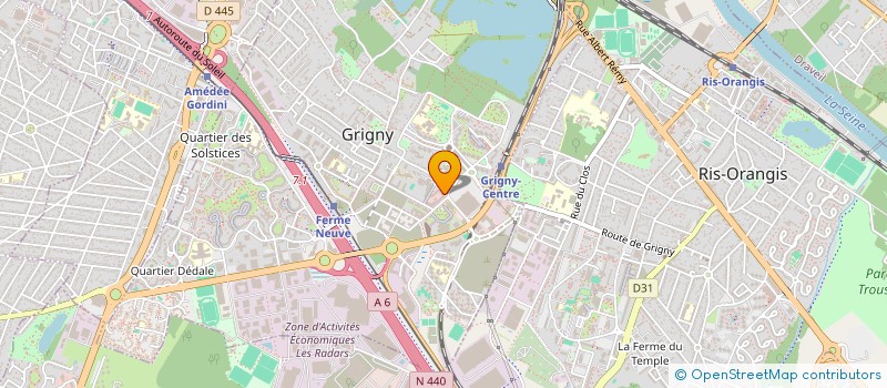 localisation de l'entreprise HOLDING R2S  GRIGNY