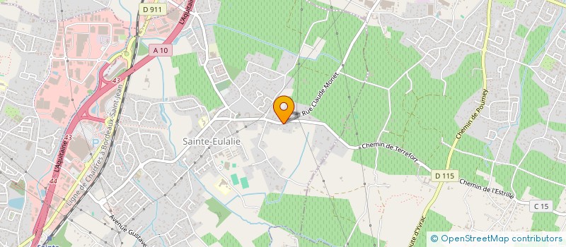 localisation de l'entreprise HOLDING R73  SAINTE-EULALIE