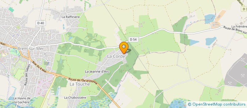 localisation de l'entreprise HOLDING RABILLE à BREM-SUR-MER