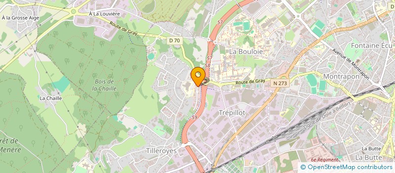 localisation de l'entreprise HOLDING RADIOLOGUES CIMRAD  BESANCON