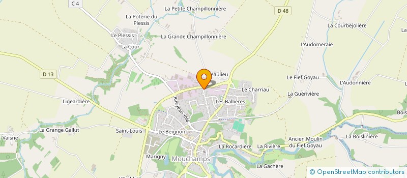 localisation de l'entreprise HOLDING RAFFIN à MOUCHAMPS