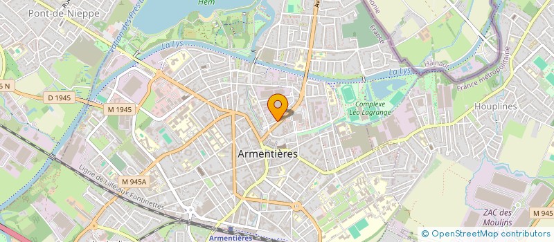 localisation de l'entreprise HOLDING RAJIALLAH  ARMENTIERES