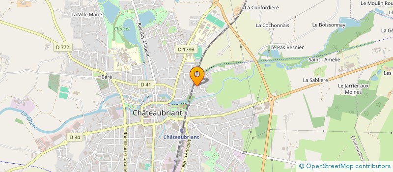 localisation de l'entreprise HOLDING RAMA à CHATEAUBRIANT