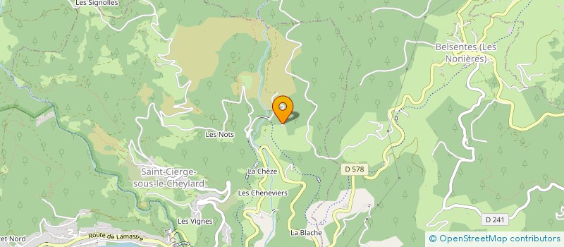 localisation de l'entreprise HOLDING RAMOS  SAINT-CIERGE-SOUS-LE-CHEYLARD