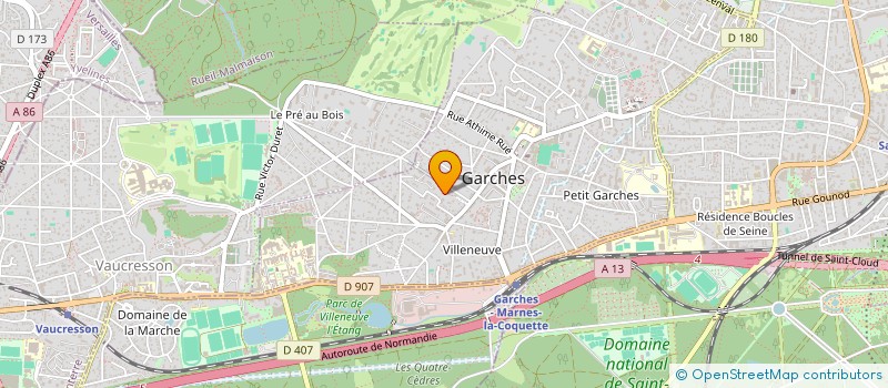 localisation de l'entreprise HOLDING RAMSES à GARCHES