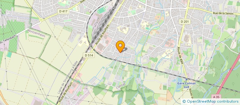 localisation de l'entreprise HOLDING RAMSTEIN  COLMAR