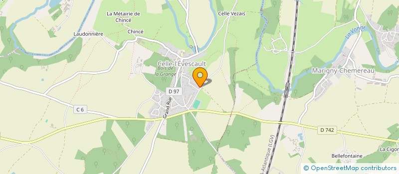 localisation de l'entreprise HOLDING RAPHAEL NICOLLEAU  CELLE-LEVESCAULT