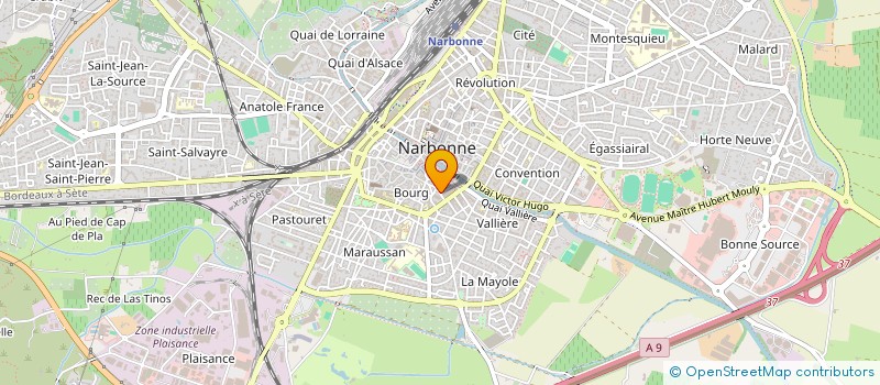 localisation de l'entreprise HOLDING RAYNAUD INVESTISSEMENT  NARBONNE