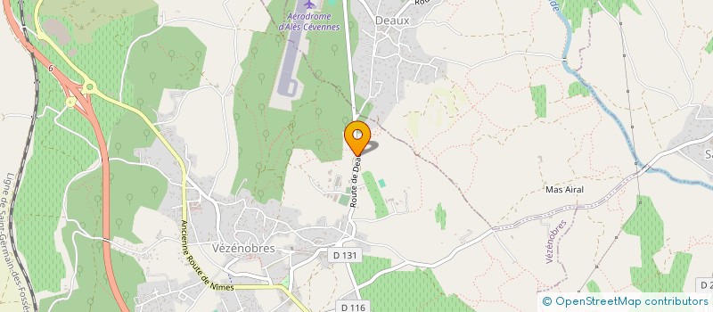 localisation de l'entreprise HOLDING RC  VEZENOBRES