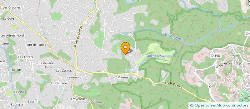 localisation de l'entreprise HOLDING REGENCE  VALBONNE