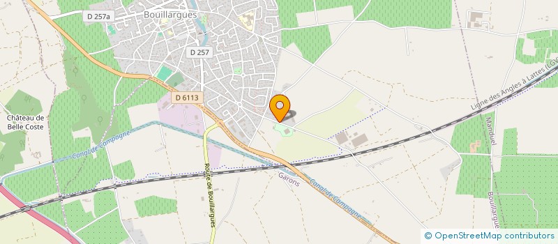 localisation de l'entreprise HOLDING REMON  BOUILLARGUES