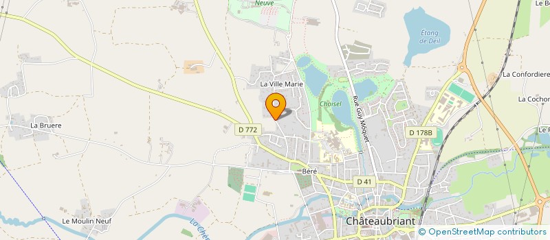 localisation de l'entreprise HOLDING RENOUX à CHATEAUBRIANT