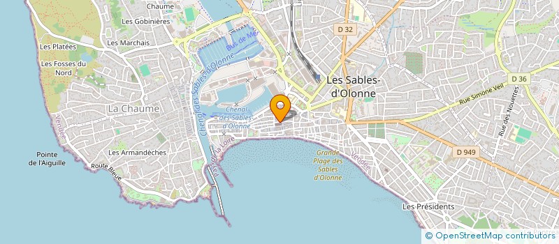 localisation de l'entreprise HOLDING RETUREAU à LES SABLES D'OLONNE