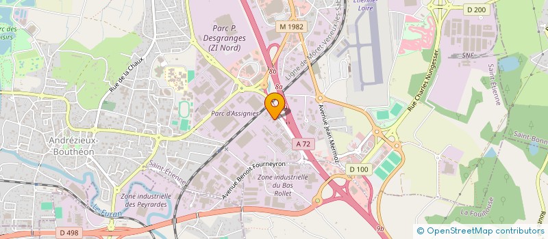 localisation de l'entreprise HOLDING RG à ANDREZIEUX-BOUTHEON