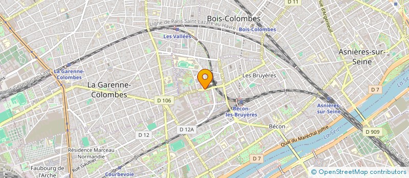 localisation de l'entreprise HOLDING RG à BOIS-COLOMBES