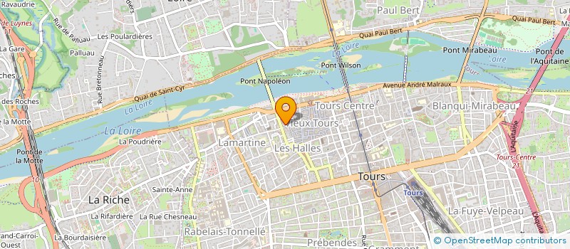 localisation de l'entreprise HOLDING RGB  TOURS