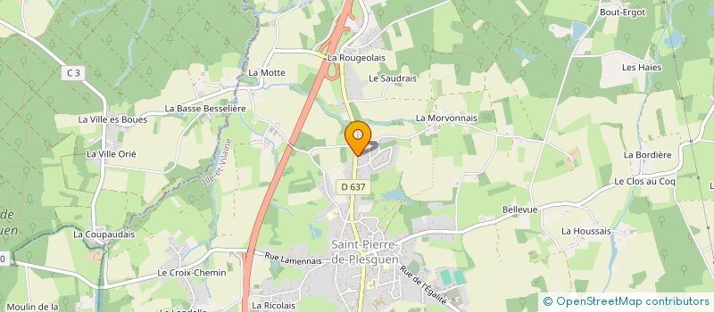 localisation de l'entreprise HOLDING RICMEL  MESNIL-ROC'H