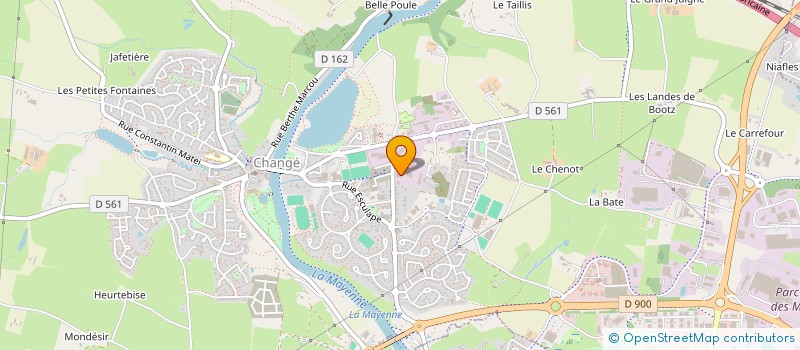 localisation de l'entreprise HOLDING RICOULT à CHANGE