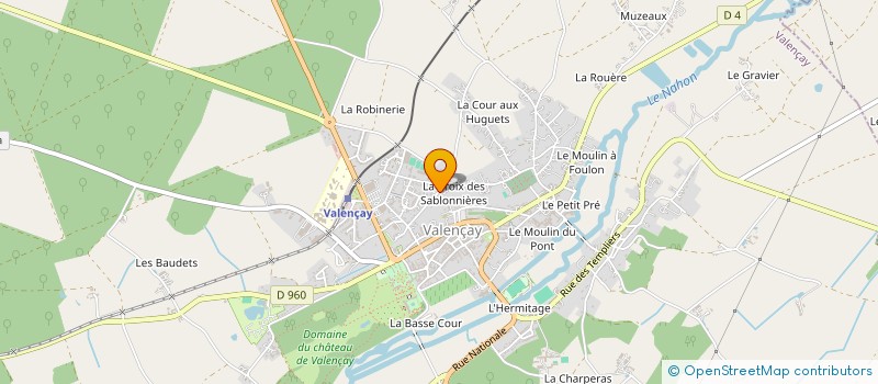 localisation de l'entreprise HOLDING RIOLAND 835 à VALENCAY