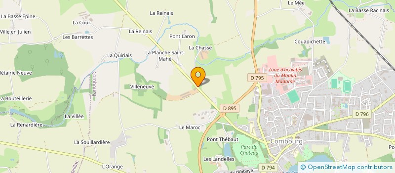 localisation de l'entreprise HOLDING RIVIERA 35  COMBOURG