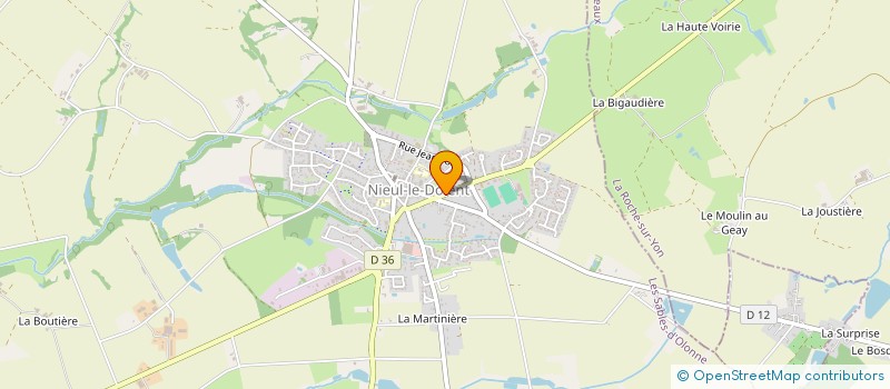 localisation de l'entreprise HOLDING RNY  NIEUL-LE-DOLENT