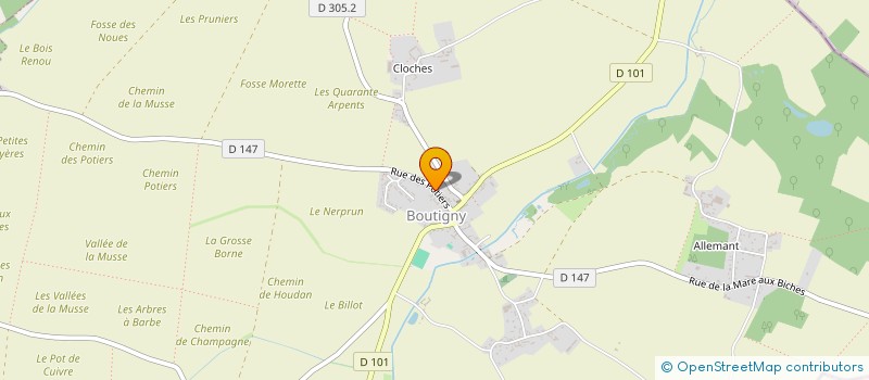 localisation de l'entreprise HOLDING ROBERT à BOUTIGNY-PROUAIS
