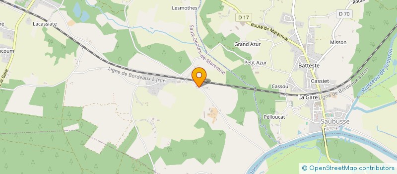 localisation de l'entreprise HOLDING ROBIN  SAINT-GEOURS-DE-MAREMNE