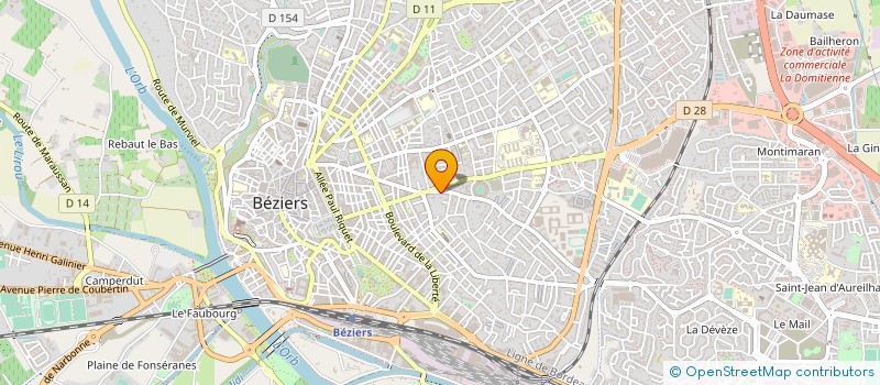 localisation de l'entreprise HOLDING ROCH ANGELOTTI  BEZIERS