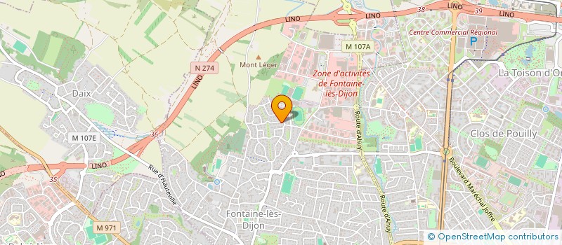 localisation de l'entreprise HOLDING ROCHEFORT FONTAINE à FONTAINE-LES-DIJON