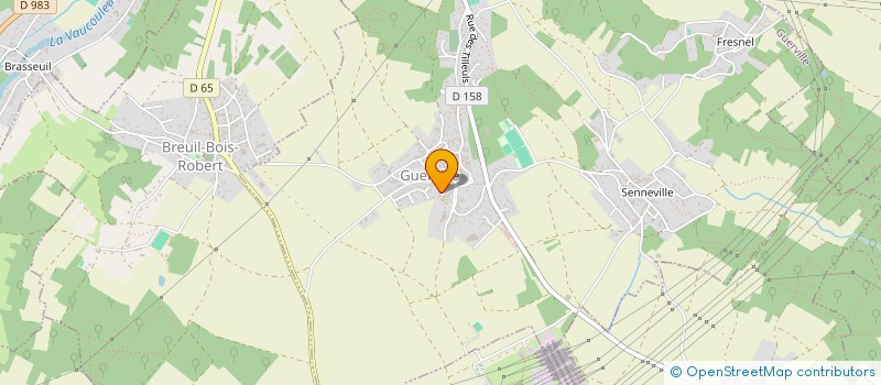 localisation de l'entreprise HOLDING ROCHSBT  GUERVILLE