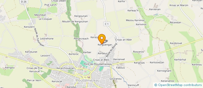 localisation de l'entreprise HOLDING ROGER LAOT  LAMPAUL-PLOUDALMEZEAU