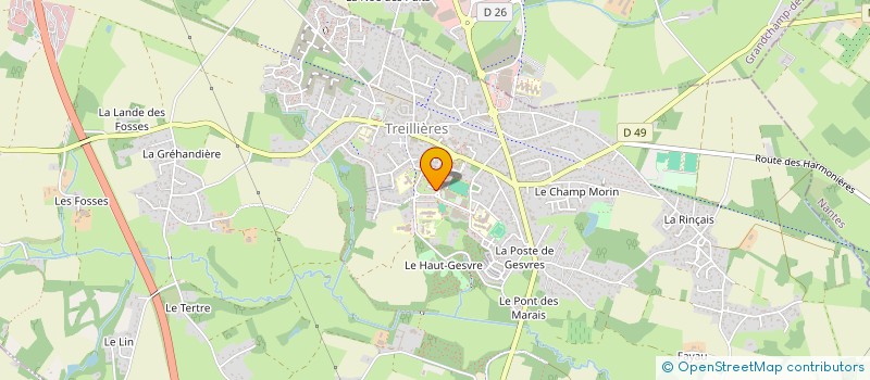 localisation de l'entreprise HOLDING ROLAND CONSEILS  TREILLIERES