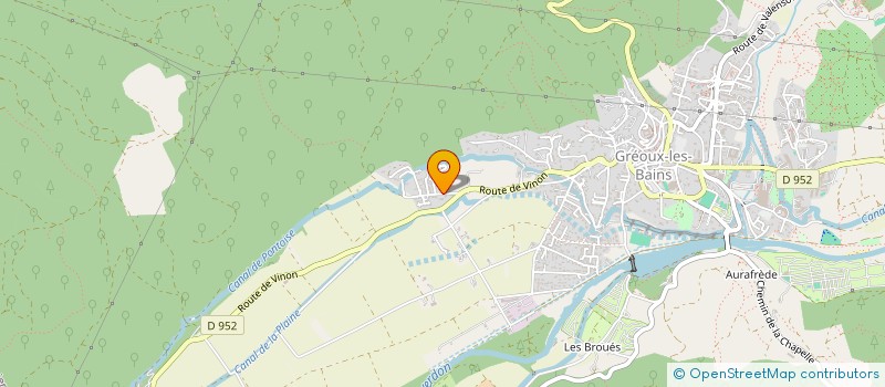 localisation de l'entreprise HOLDING ROLI à GREOUX-LES-BAINS