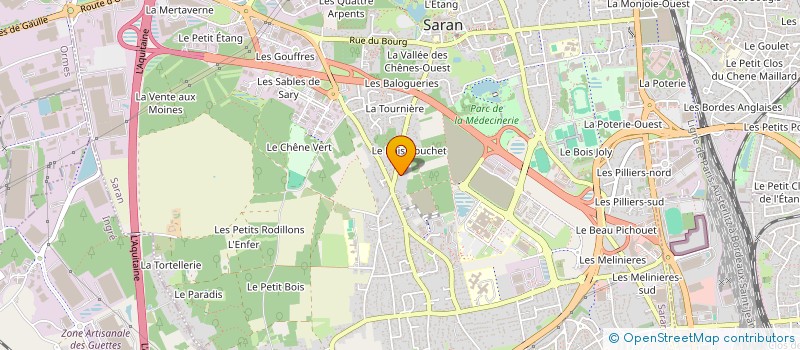 localisation de l'entreprise HOLDING ROMAIN MILLAN à SARAN