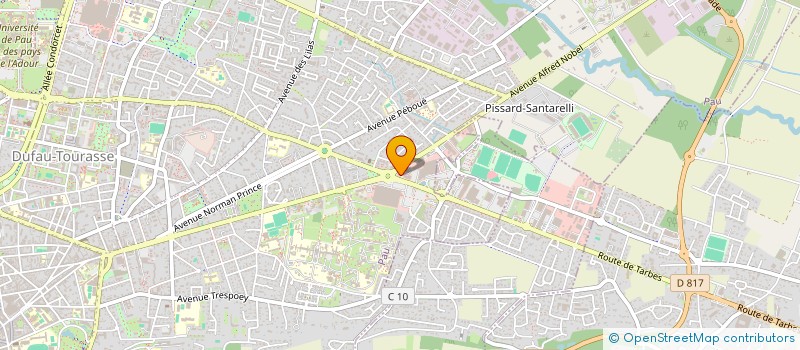 localisation de l'entreprise HOLDING ROMALEX à PAU