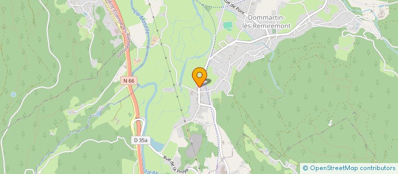 localisation de l'entreprise HOLDING ROMARY-CLEMENT  DOMMARTIN-LES-REMIREMONT