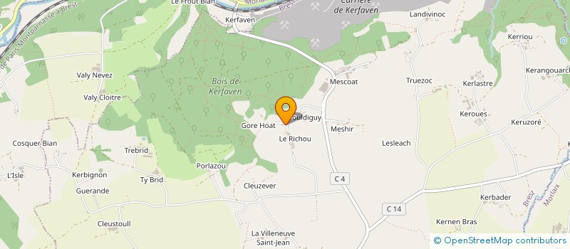 localisation de l'entreprise HOLDING RONGEAU  PLOUDIRY