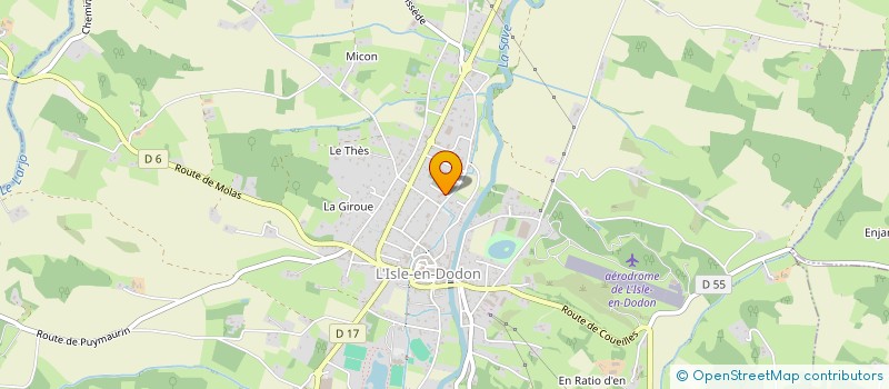 localisation de l'entreprise HOLDING ROSSI  L'ISLE-EN-DODON