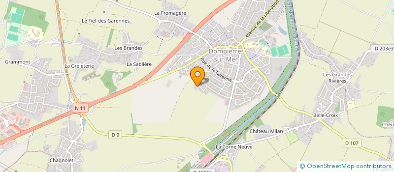 localisation de l'entreprise HOLDING RVH  DOMPIERRE-SUR-MER