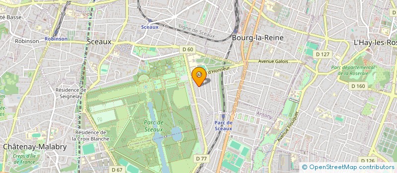 localisation de l'entreprise HOLDING RVI SAINTE MARIE à SCEAUX