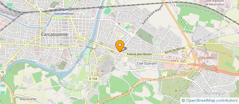 localisation de l'entreprise HOLDING S.A.C.H.  CARCASSONNE