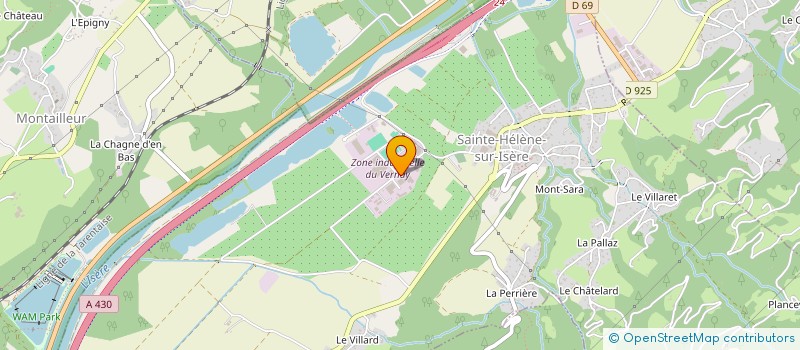 localisation de l'entreprise HOLDING S.A.M.  SAINTE-HELENE-SUR-ISERE