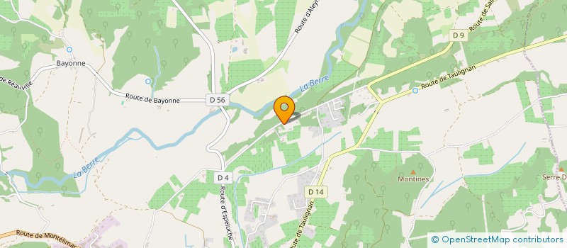 localisation de l'entreprise HOLDING S.B.  GRIGNAN