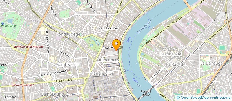 localisation de l'entreprise HOLDING S.D.A.L  BORDEAUX