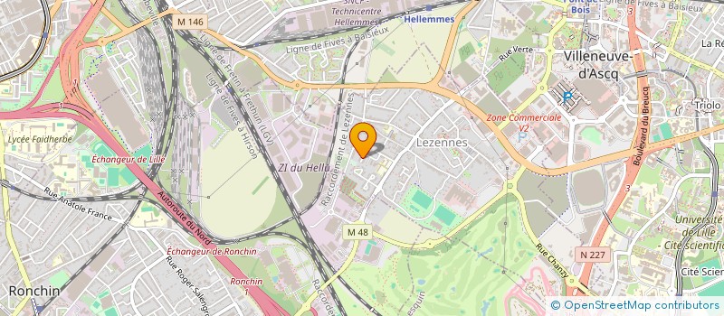 localisation de l'entreprise HOLDING S ET H à LILLE