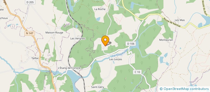 localisation de l'entreprise HOLDING S.R. à SAINT-PARDOUX-LE-LAC