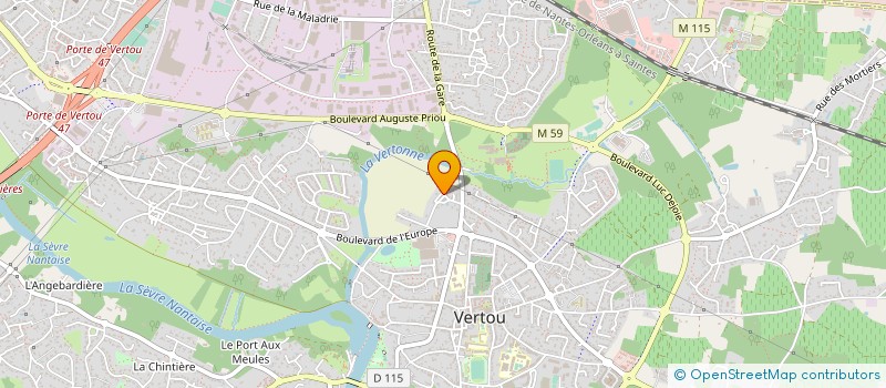 localisation de l'entreprise HOLDING S.R MOREAU à VERTOU